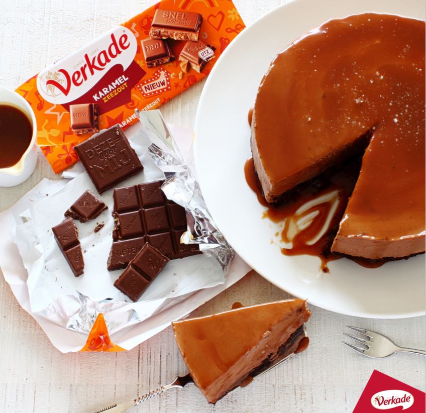 Beste Chocolade Karamel Zeezout Cheesecake - Verkade YN-86