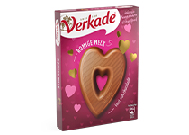 Verkade melk chocoladehart