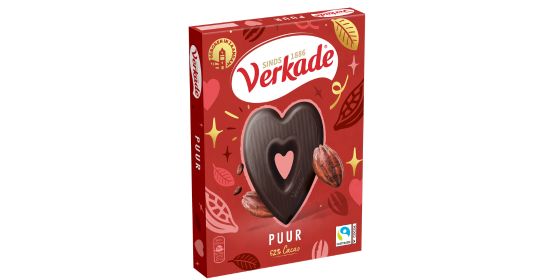Verkade puur chocoladehart